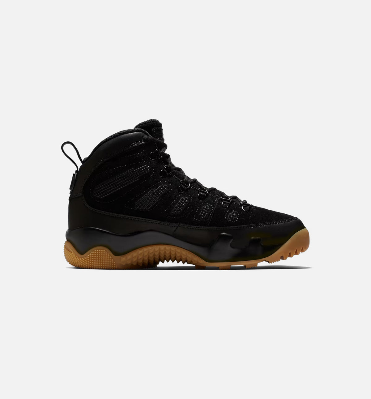 Air Jordan 9 Retro – Men’s Lifestyle Boot (Black/Black/Gum Light Brown)