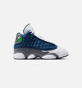 Air Jordan 13 Retro Navy and Flint Grey – Grade School Lifestyle Shoe (Navy/University Blue/Flint Grey/White)