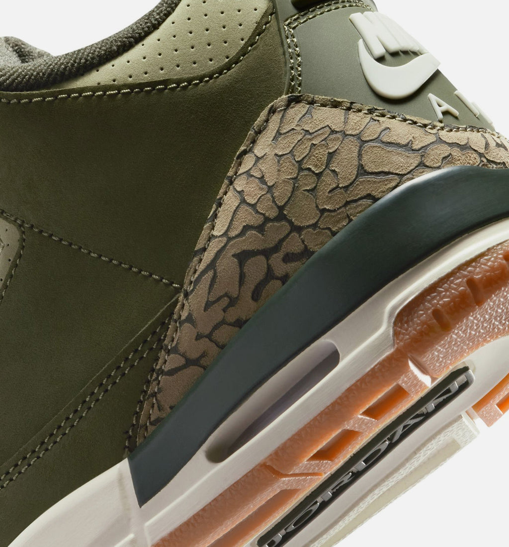 Air Jordan 3 Retro Medium Olive – Grade School Lifestyle Shoe (Medium Olive/Sequoia/Neutral Olive/Sail)