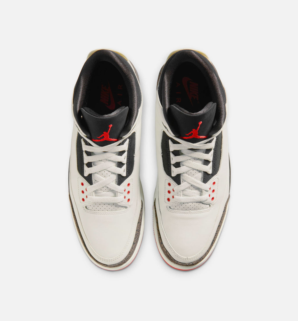 Air Jordan 3 Retro Sail and University Red – Men’s Lifestyle Shoe (Sail/Black/University Red/Pale Ivory)