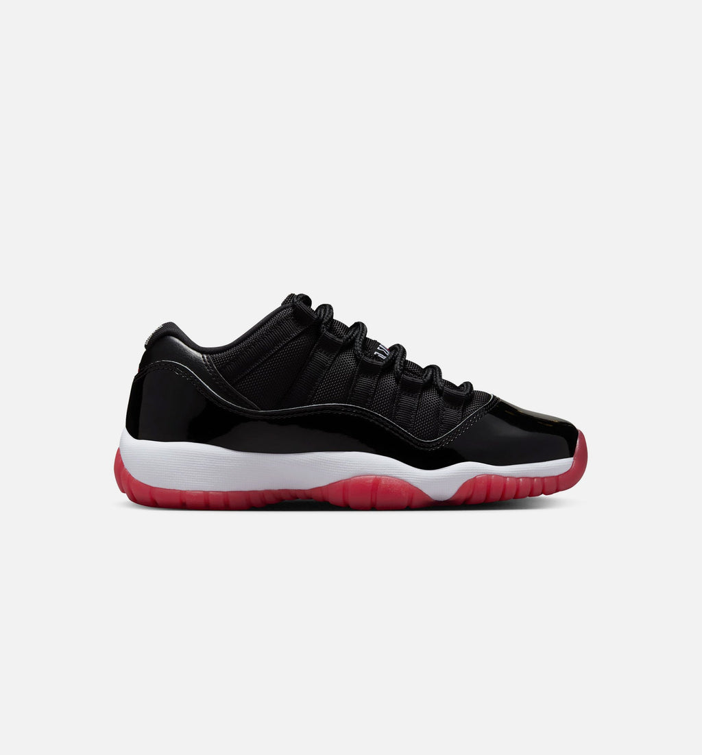 Air Jordan 11 Retro Bred – Grade School Lifestyle Shoe (Black/Varsity Red/White)
