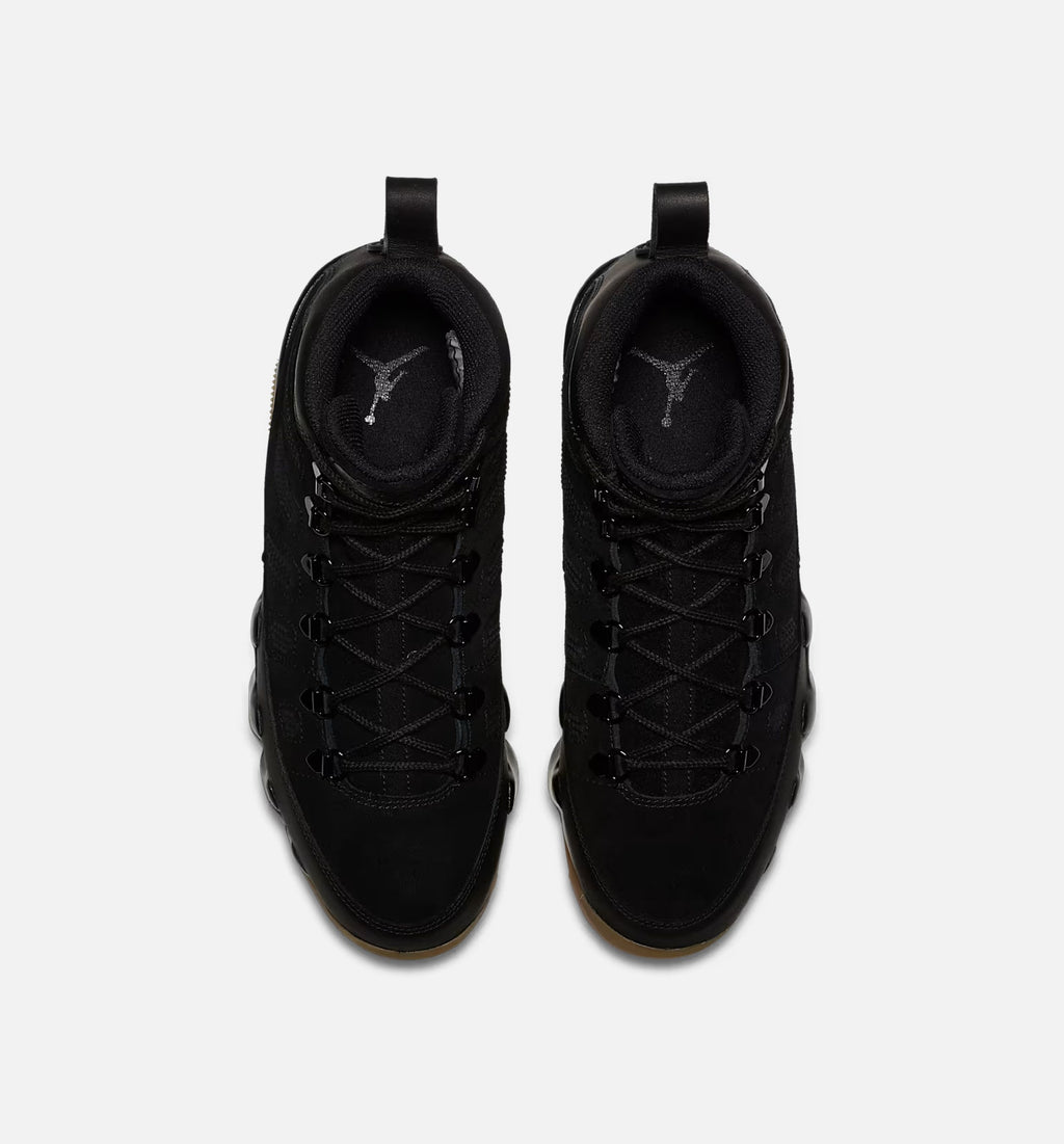 Air Jordan 9 Retro – Men’s Lifestyle Boot (Black/Black/Gum Light Brown)