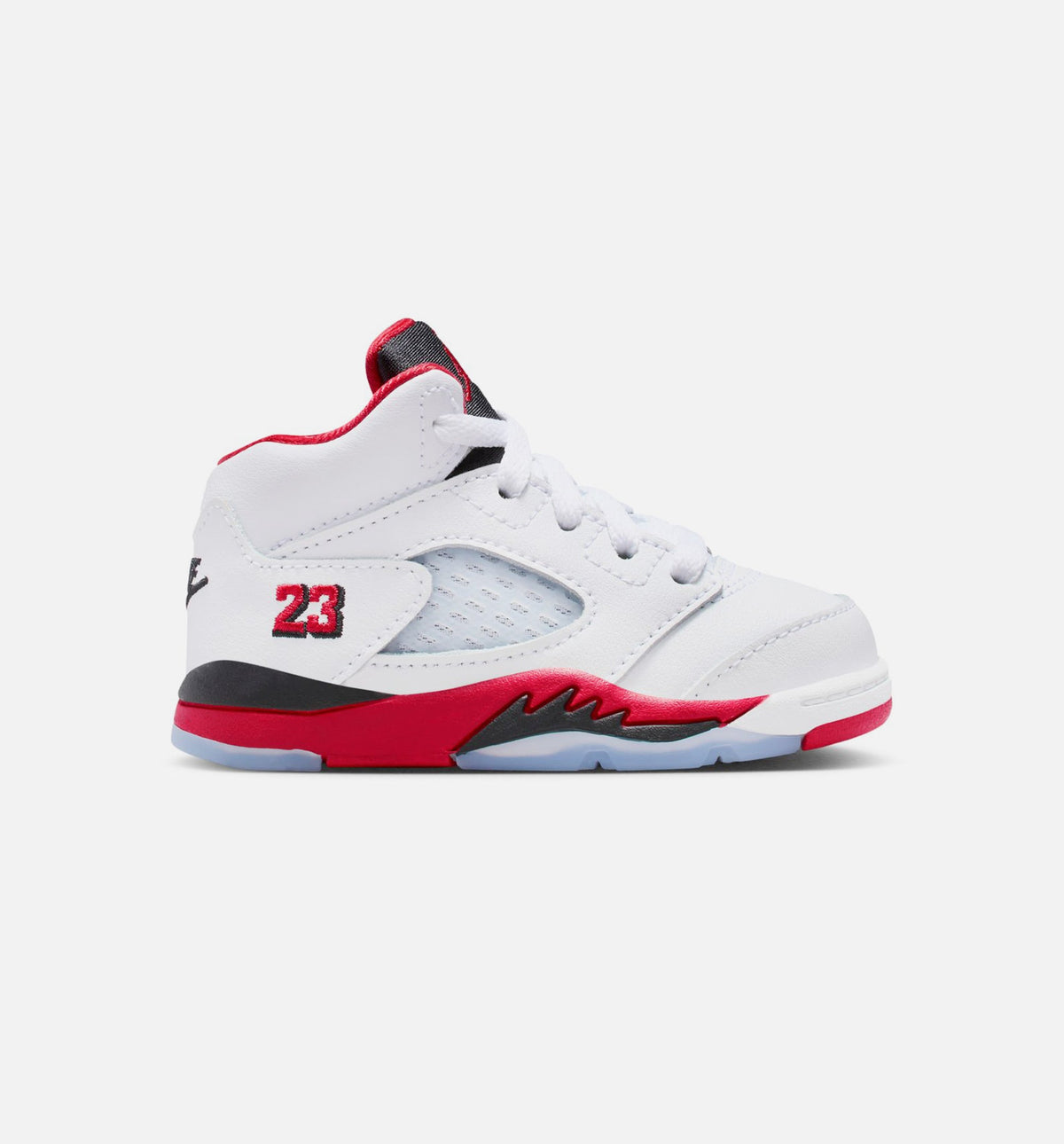 Air Jordan 5 Retro Fire Red – Infant/Toddler Lifestyle Shoe (Fire Red/White)