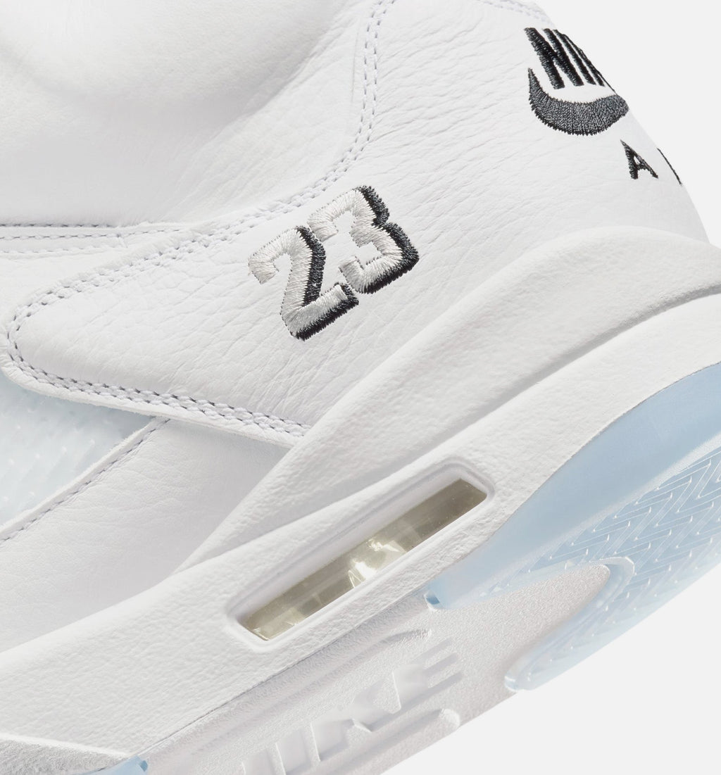 Air Jordan 5 Retro OG White Metallic – Men’s Lifestyle Shoe (White/Metallic Silver/Black)