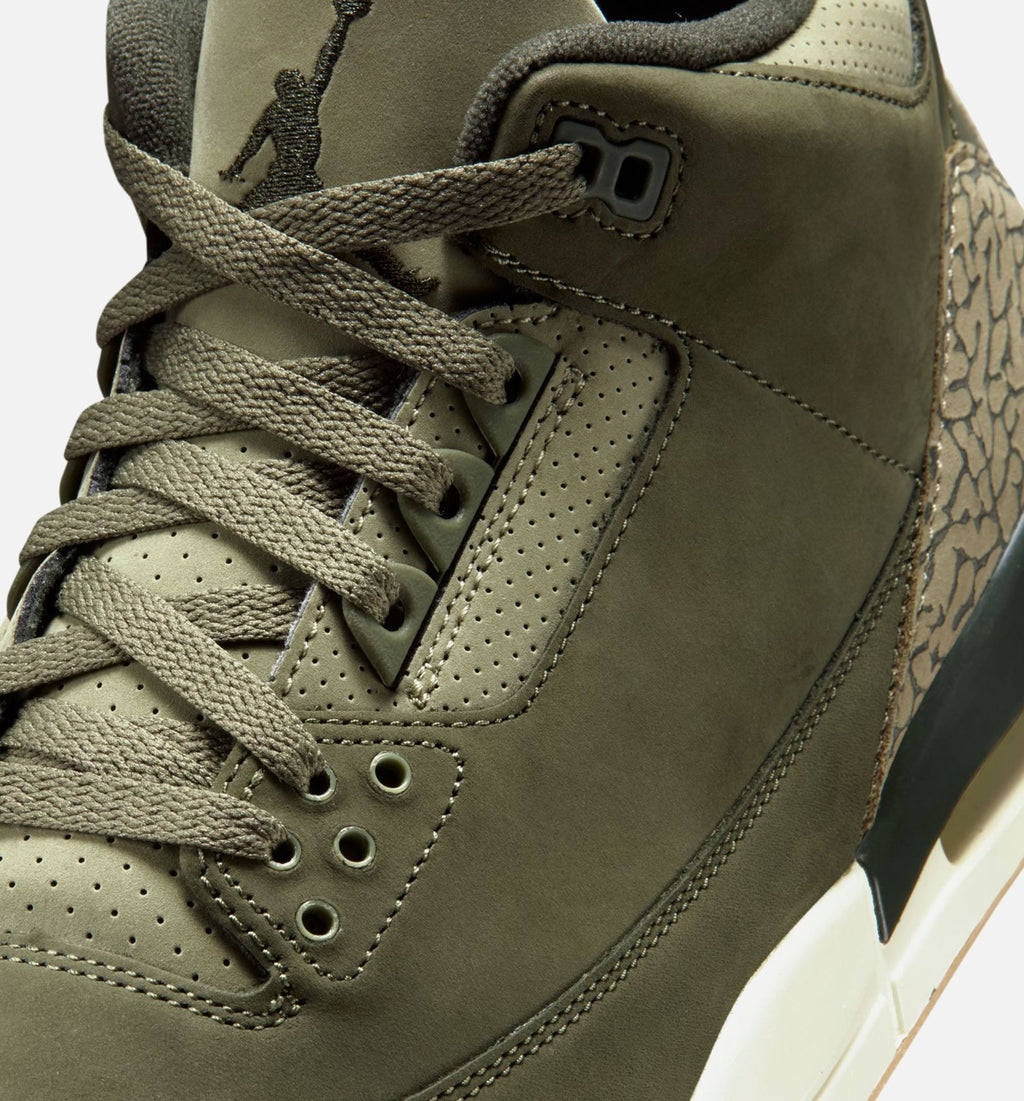 Air Jordan 3 Retro Medium Olive – Men’s Lifestyle Shoe (Medium Olive/Sequoia/Neutral Olive/Sail/Total Crimson)