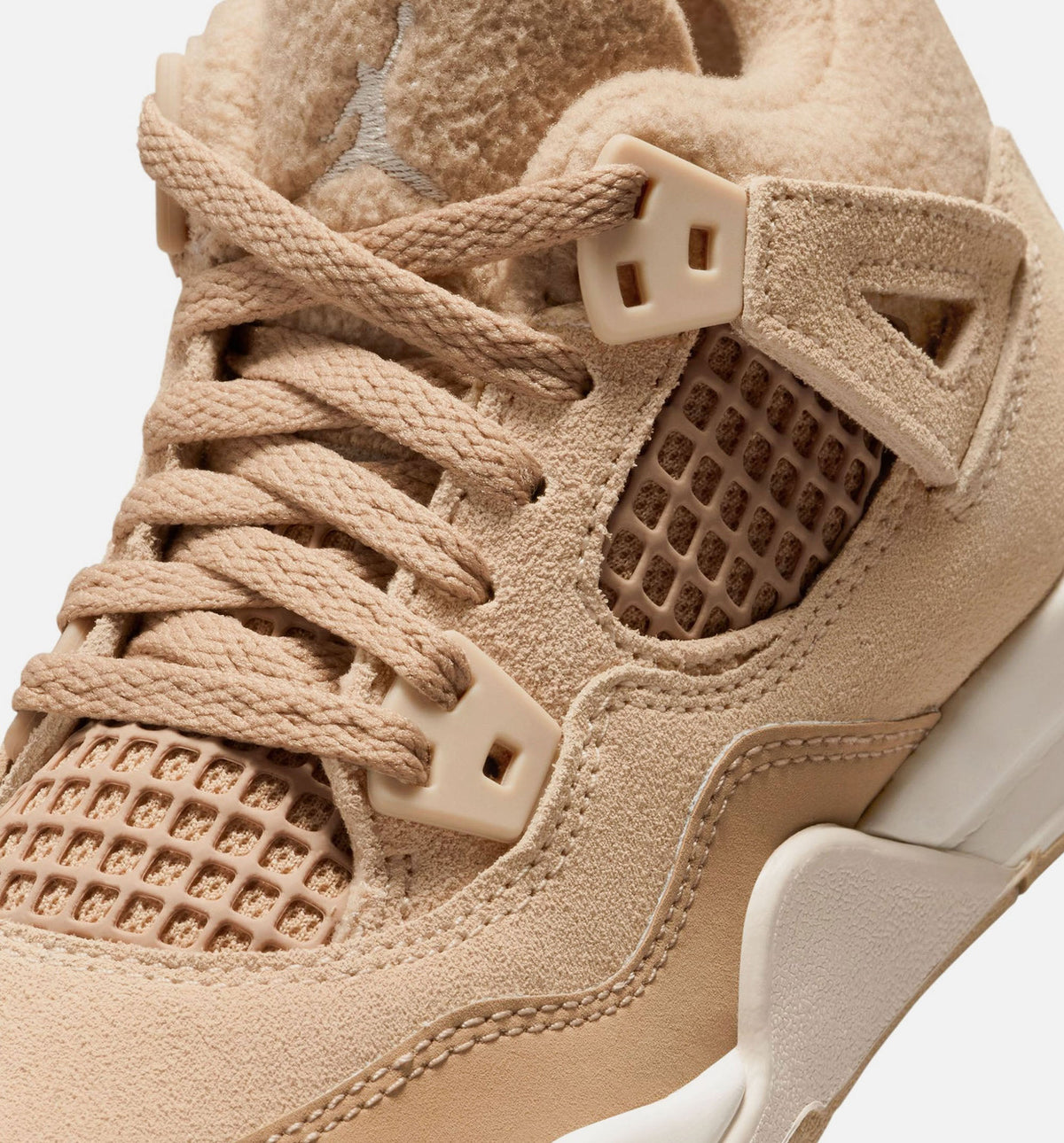 Air Jordan 4 Retro Cozy Girl – Preschool Lifestyle Shoe (Hemp/Light Orewood Brown)