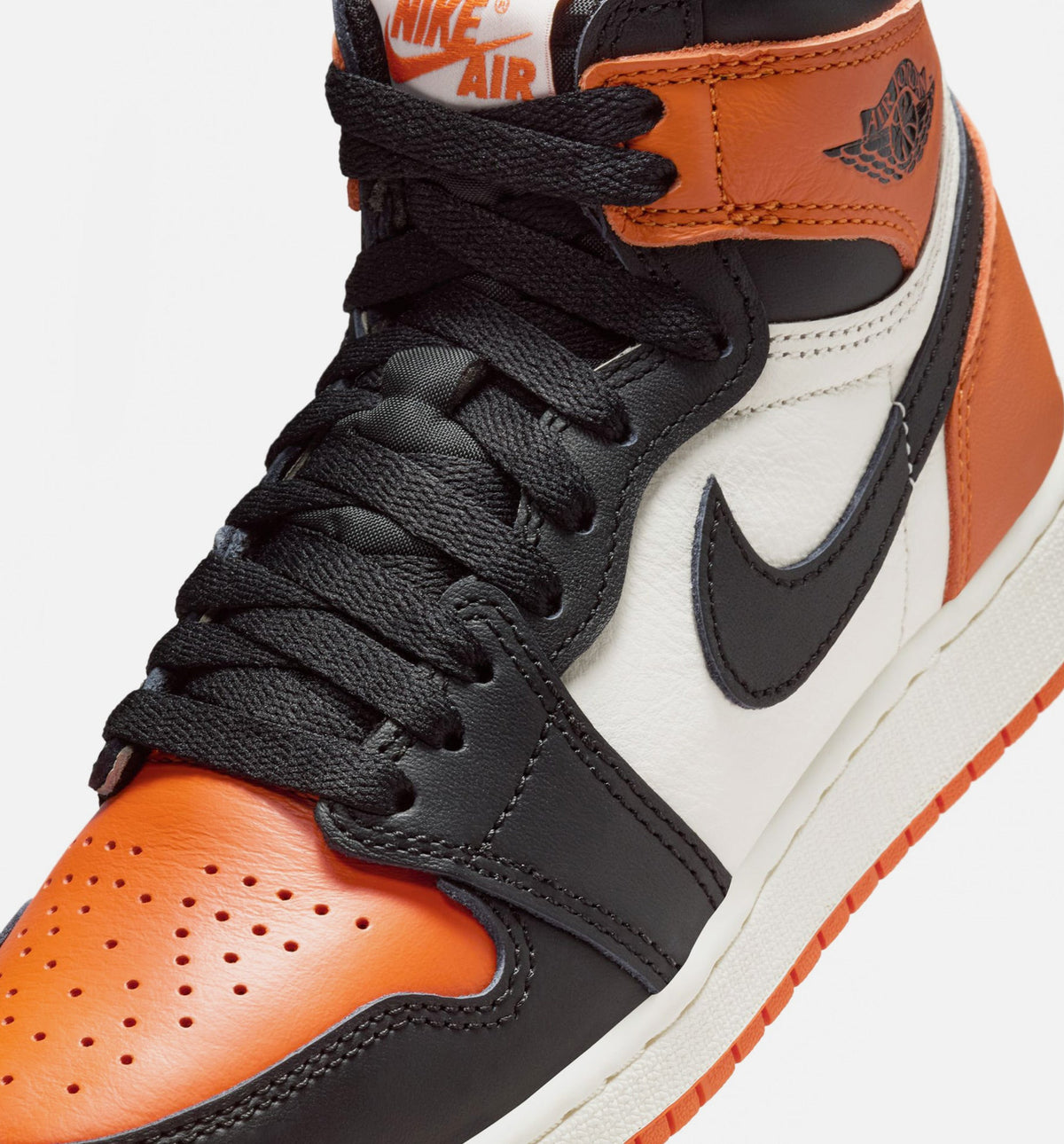 Air Jordan 1 Retro High OG Shattered Backboard – Grade School Lifestyle Shoe (Black/Sail/Starfish)