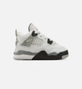 Air Jordan 4 Retro White Cement – Infant/Toddler Lifestyle Shoe (Summit White/Fire Red/Cement Grey/Black)