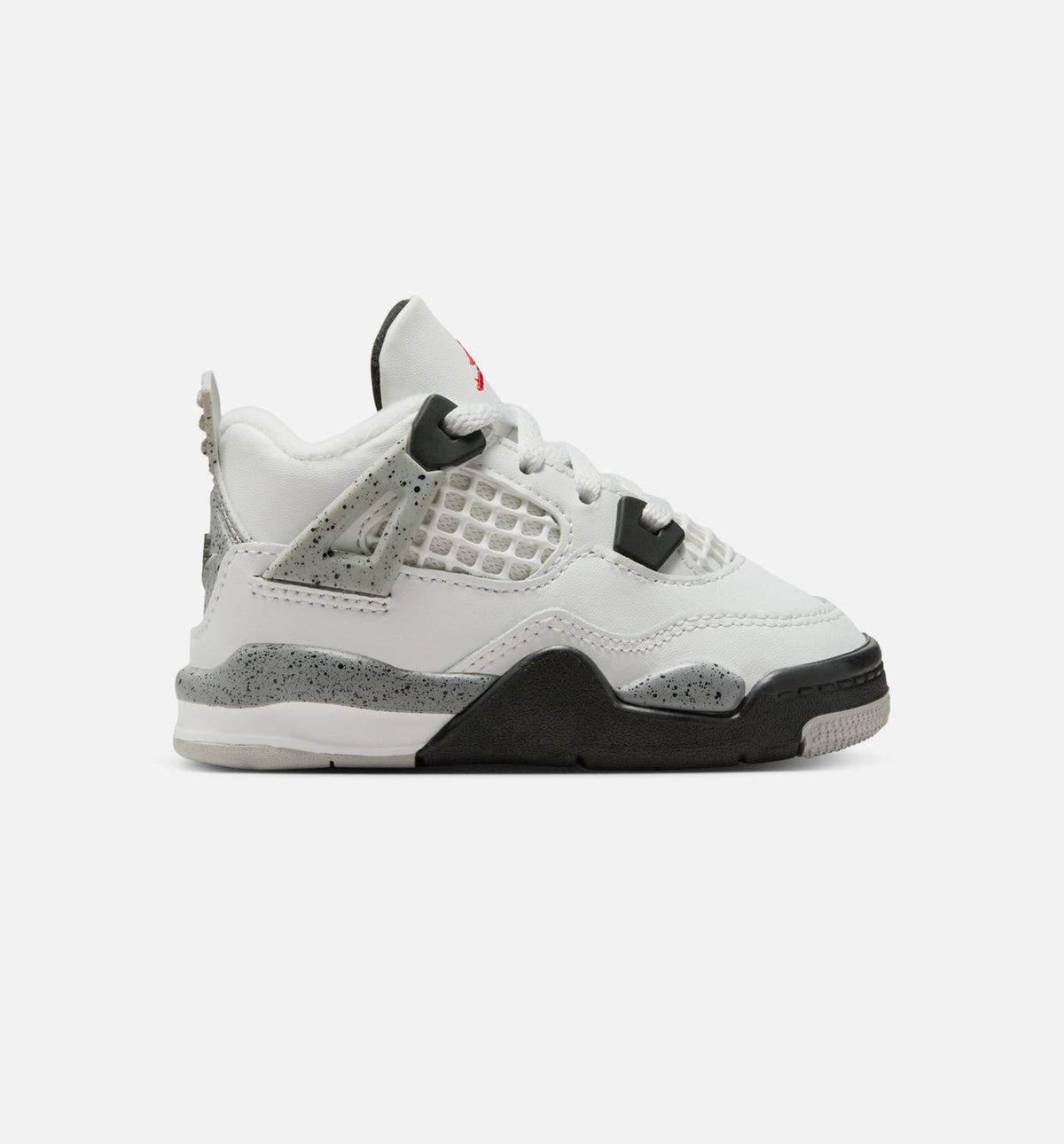 Air Jordan 4 Retro White Cement – Infant/Toddler Lifestyle Shoe (Summit White/Fire Red/Cement Grey/Black)