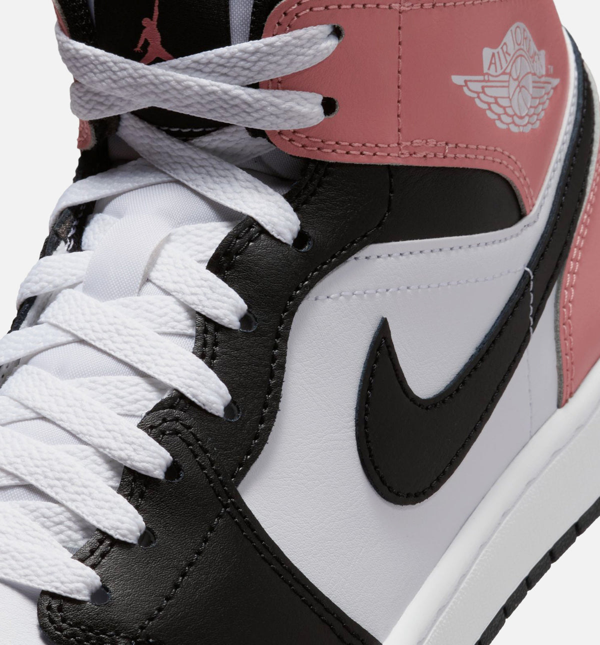 Air Jordan 1 Mid – Men’s Lifestyle Shoe (White/Rust Pink/Black)