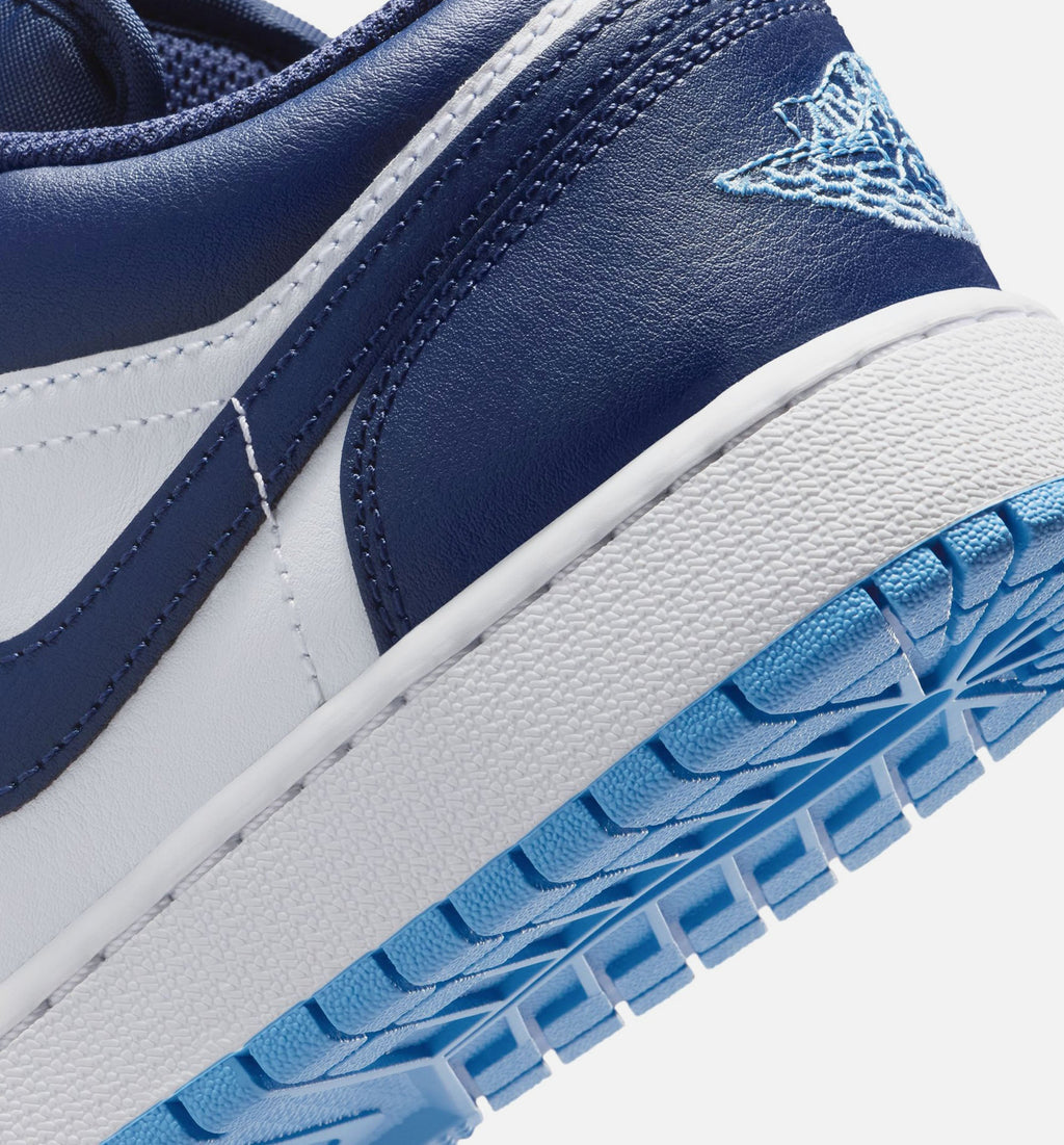 Air Jordan 1 Low – Grade School Lifestyle Shoe (Midnight Navy/University Blue/White)