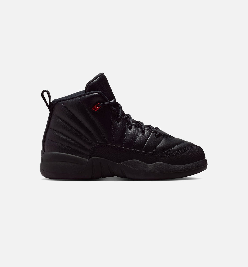 Air Jordan 12 Retro Bloodline – Preschool Lifestyle Shoe (Black/Varsity Red)