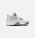 Air Jordan 4 Retro Blue Chill – Preschool Lifestyle Shoe (Photon Dust/Blue Chill/Flat Pewter/White/Blue Tint)