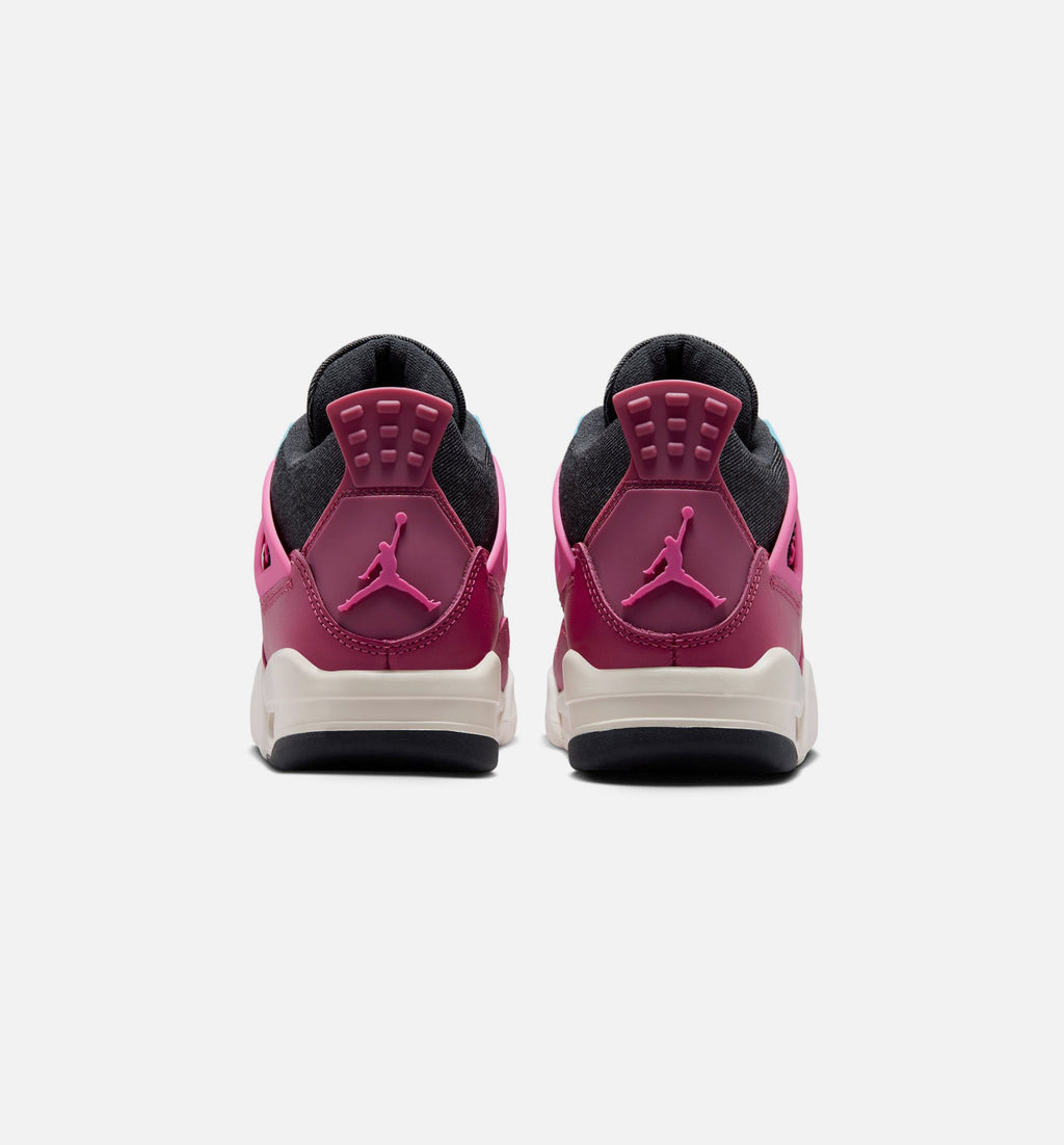 Air Jordan 4 Retro She’s A Star – Grade School Lifestyle Shoe (Sweet Beet/Desert Pink/Off Noir/Chalk)
