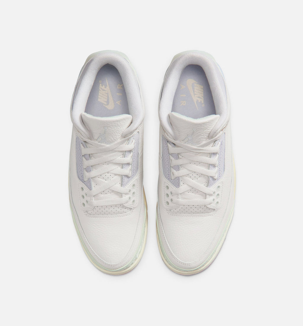 Air Jordan 3 Retro Sail and Jade Aura – Men’s Lifestyle Shoe (Sail/Jade Aura/Aura/Iced Carmine)