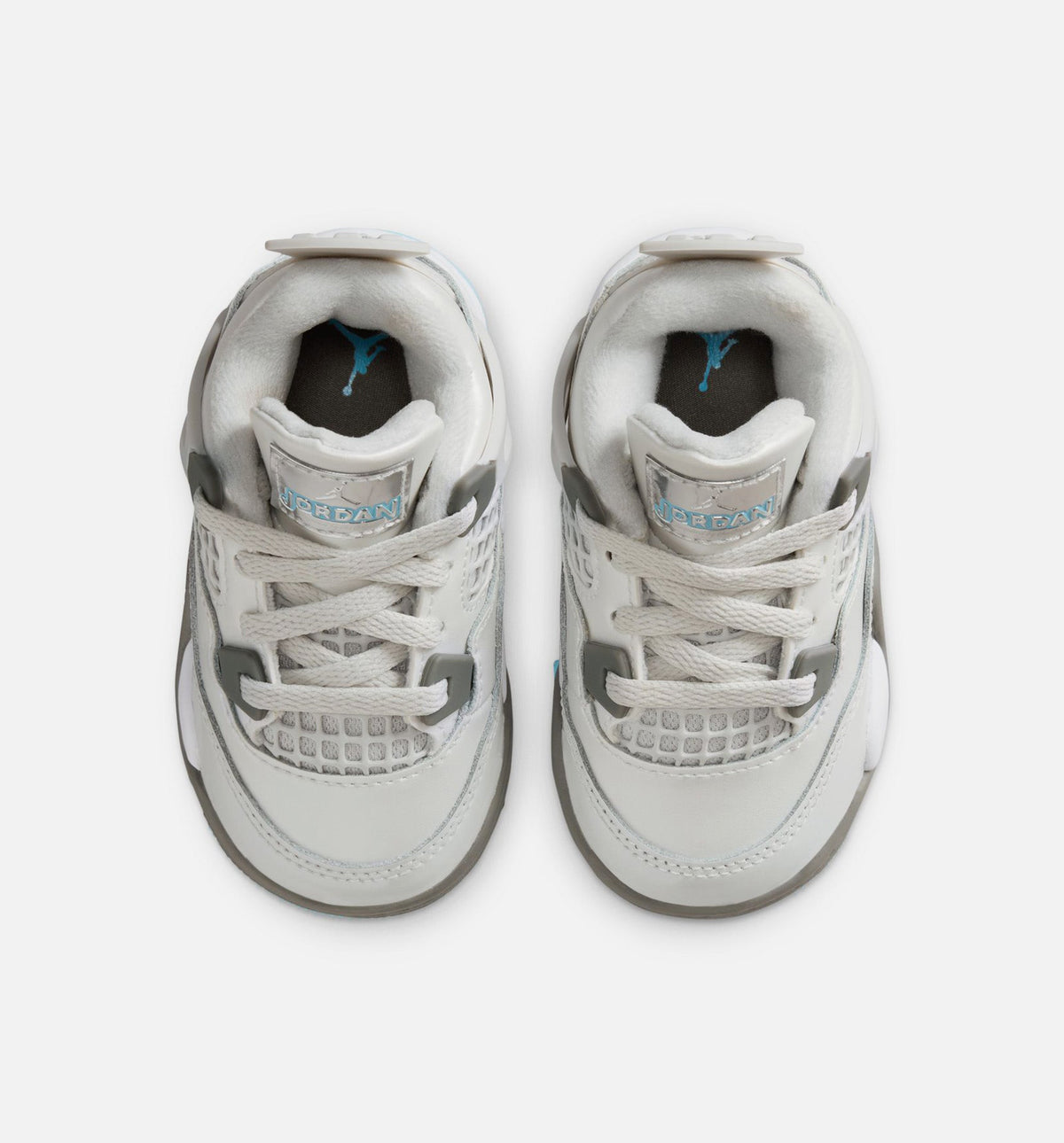 Air Jordan 4 Retro Blue Chill – Infant/Toddler Lifestyle Shoe (Photon Dust/Blue Chill/Flat Pewter/White/Blue Tint)
