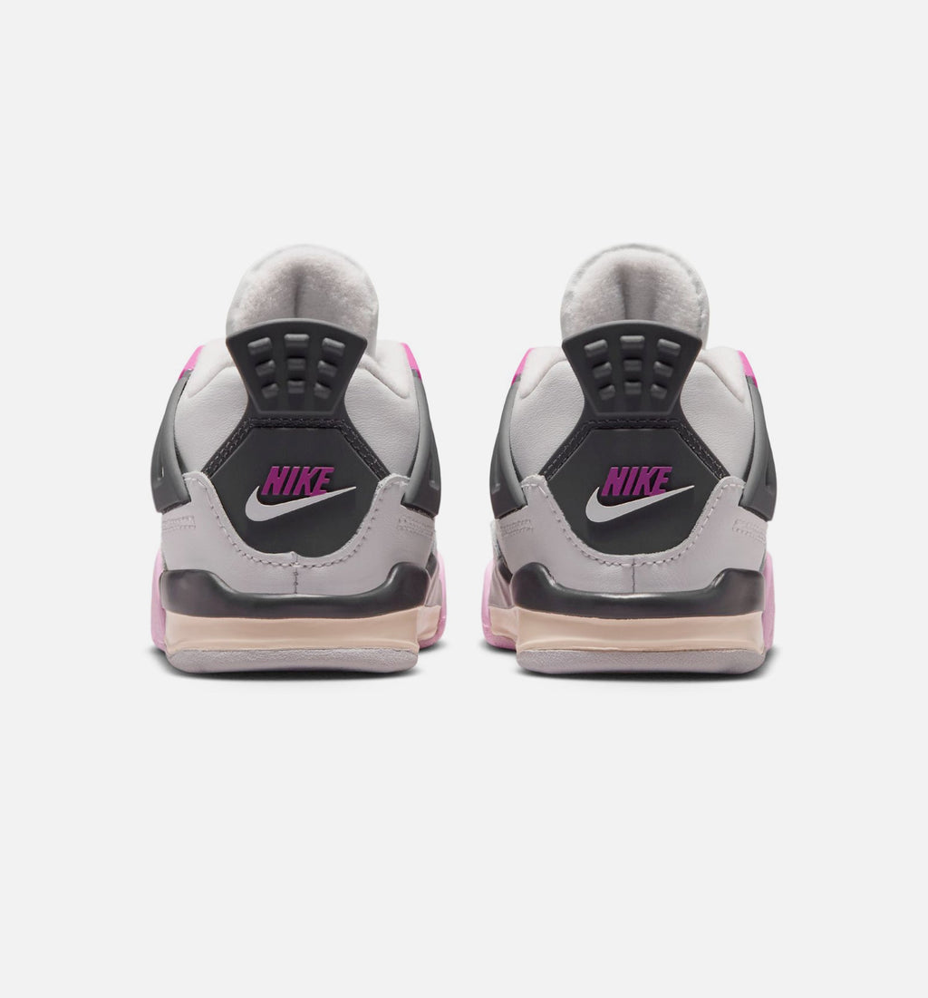 Air Jordan 4 Retro Comic – Infant/Toddler Lifestyle Shoe (Off White/Fire Pink/Anthracite)
