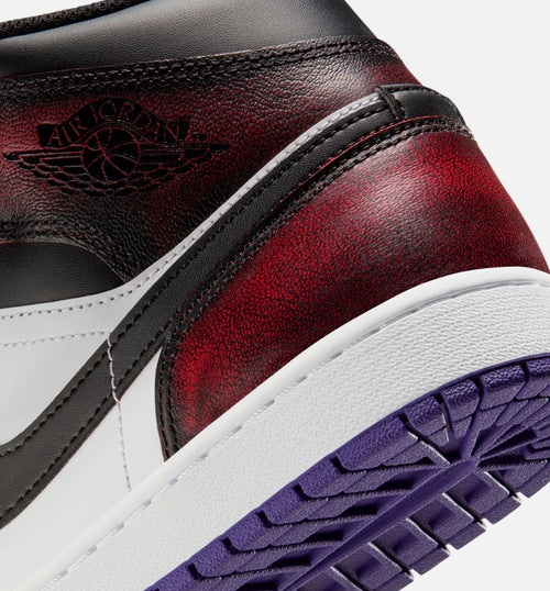 Air Jordan 1 Mid SE – Men’s Lifestyle Shoe (True Red/White/Court Purple/Black)