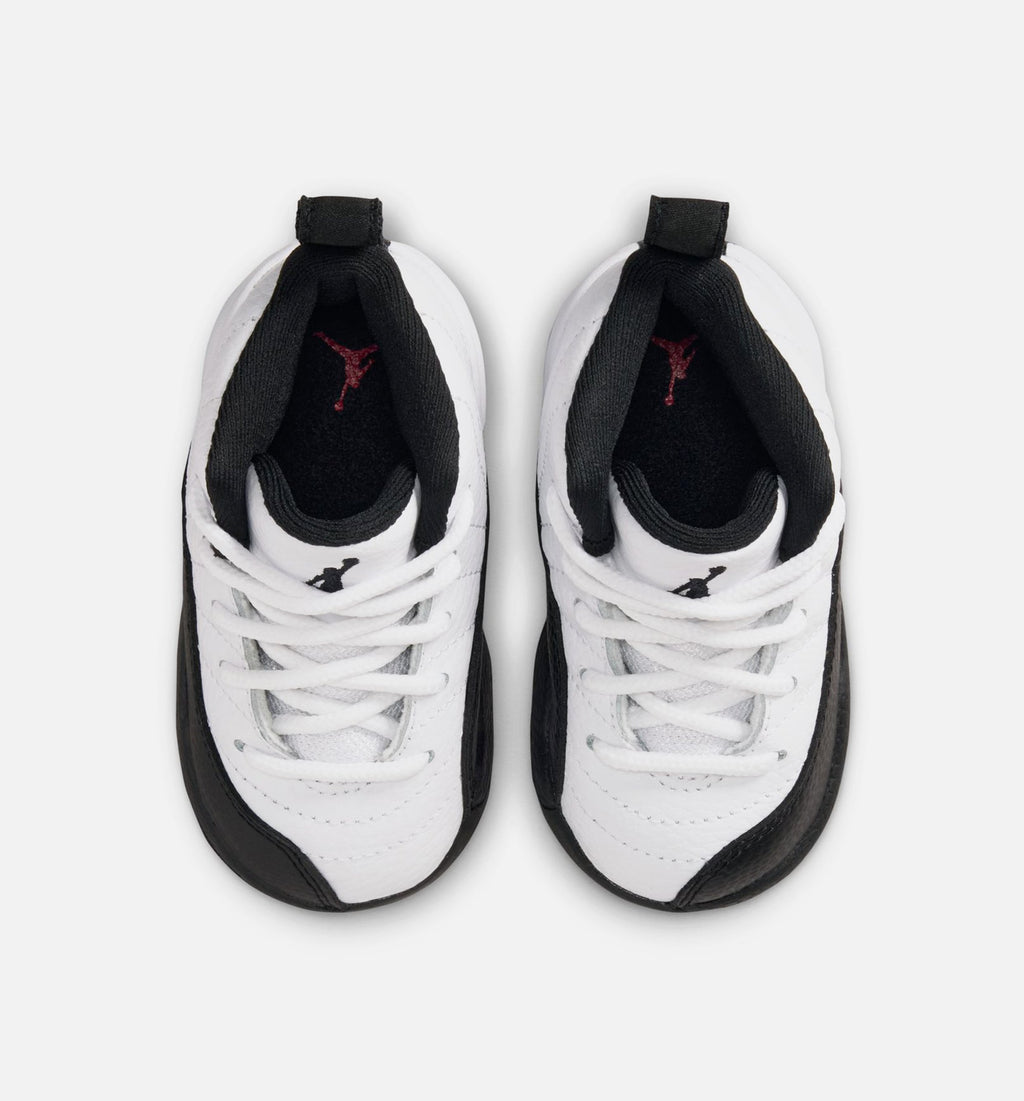 Air Jordan 12 Retro Taxi – Infant/Toddler Lifestyle Shoe (White/Black/Taxi)