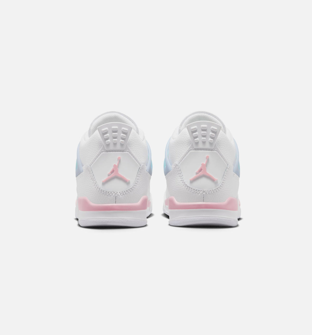 Air Jordan 4 Retro Medium Soft Pink – Preschool Lifestyle Shoe (White/Medium Soft Pink/Half Blue)