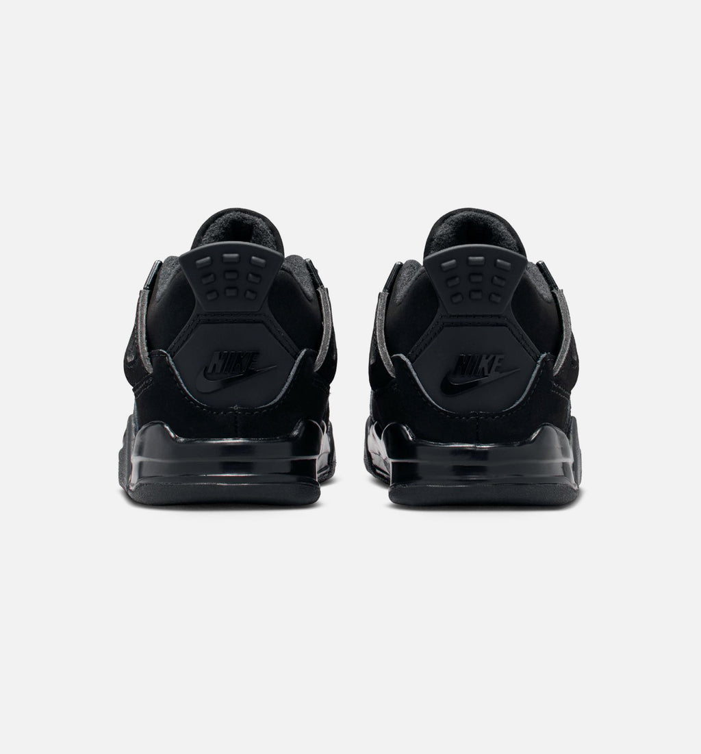 Air Jordan 4 Retro Black Cat – Infant/Toddler Lifestyle Shoe (Black/Light Graphite)