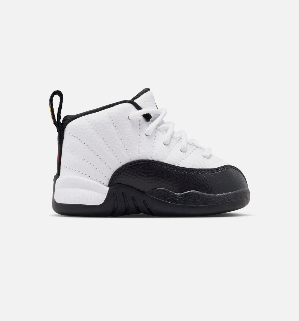 Air Jordan 12 Retro Taxi – Infant/Toddler Lifestyle Shoe (White/Black/Taxi)