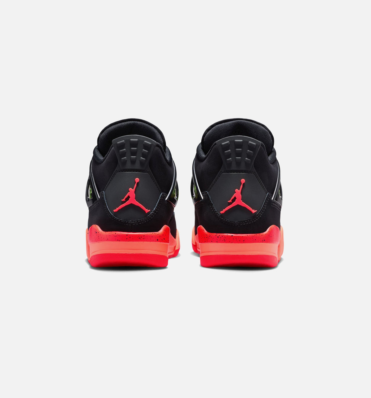 Air Jordan 4 Retro Black Infrared 23 – Grade School Lifestyle Shoe (Black/Infrared 23/Bright Mango)