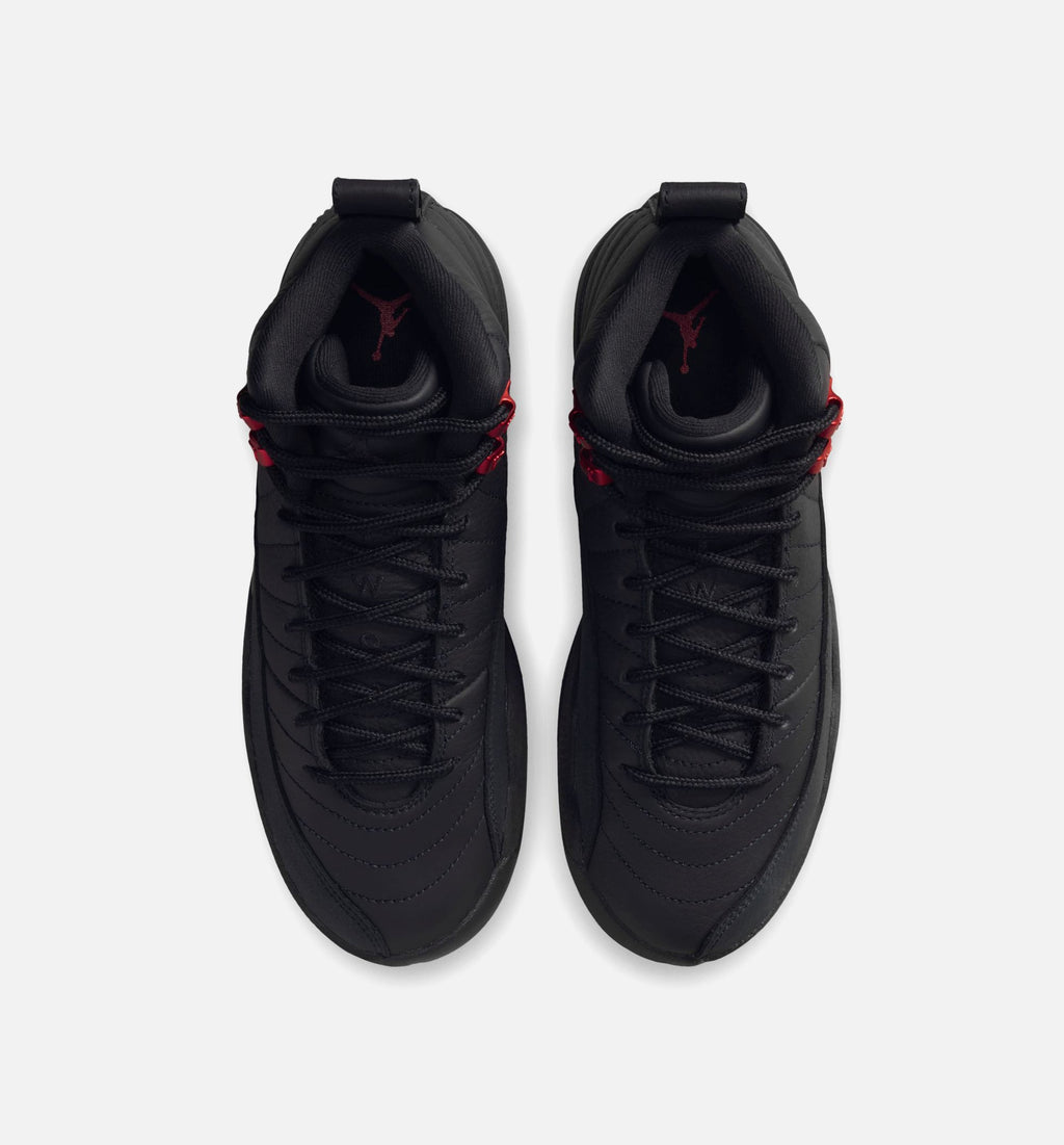 Air Jordan 12 Retro Bloodline – Grade School Lifestyle Shoe (Black/Varsity Red)