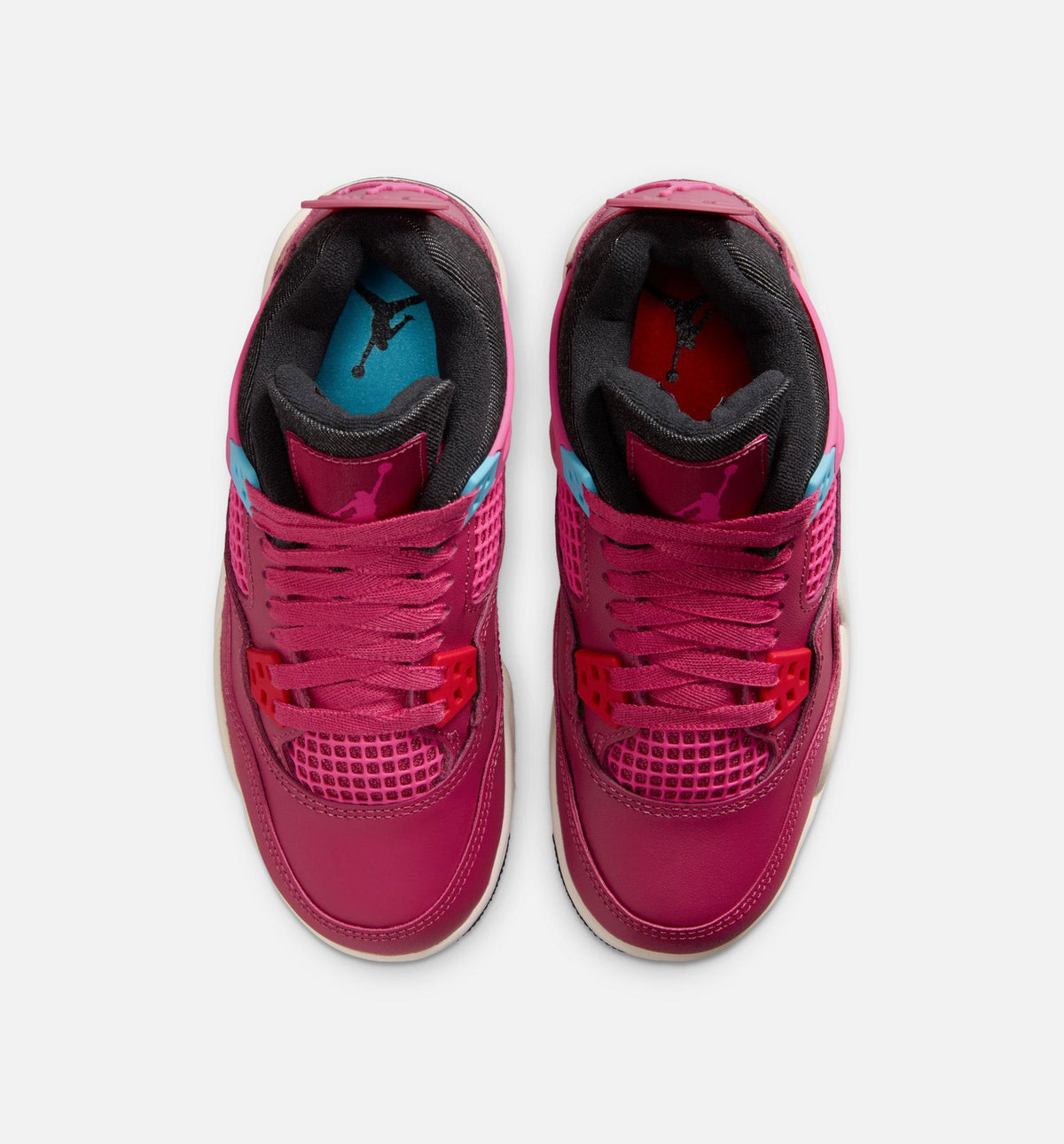 Air Jordan 4 Retro She’s A Star – Grade School Lifestyle Shoe (Sweet Beet/Desert Pink/Off Noir/Chalk)