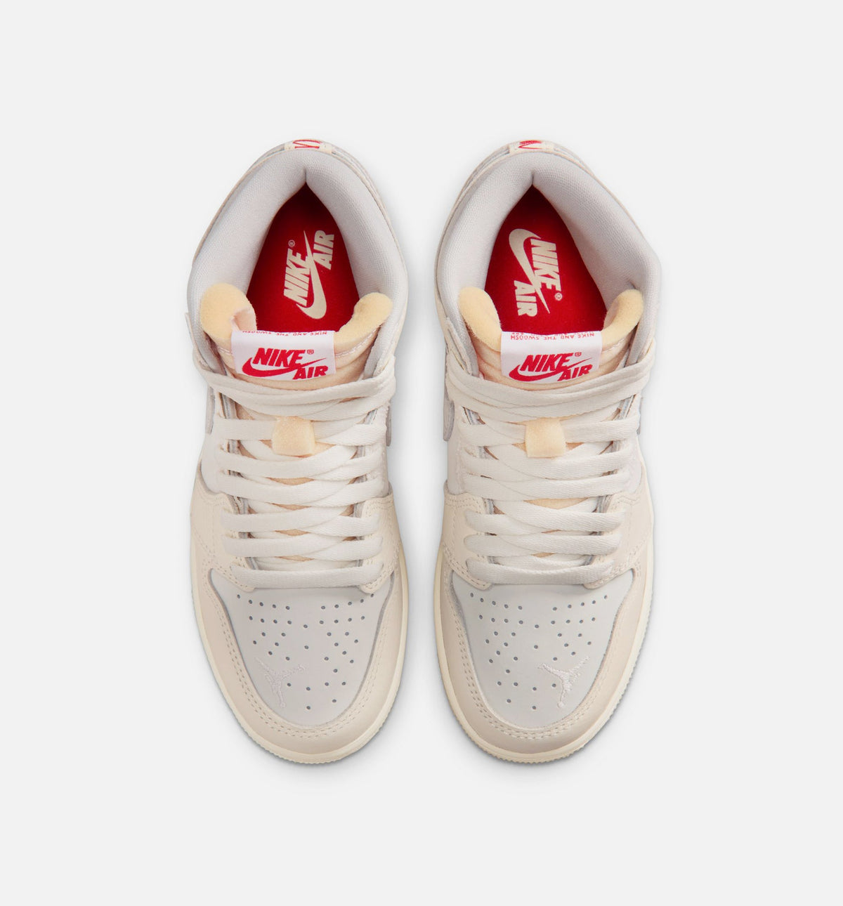 Air Jordan 1 Retro High OG Sail – Grade School Lifestyle Shoe (Sail/University Red/Pale Ivory/Coconut Milk/Phantom)
