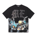 MIXED EMOTION Rhinestone-Style Graphic T-Shirt