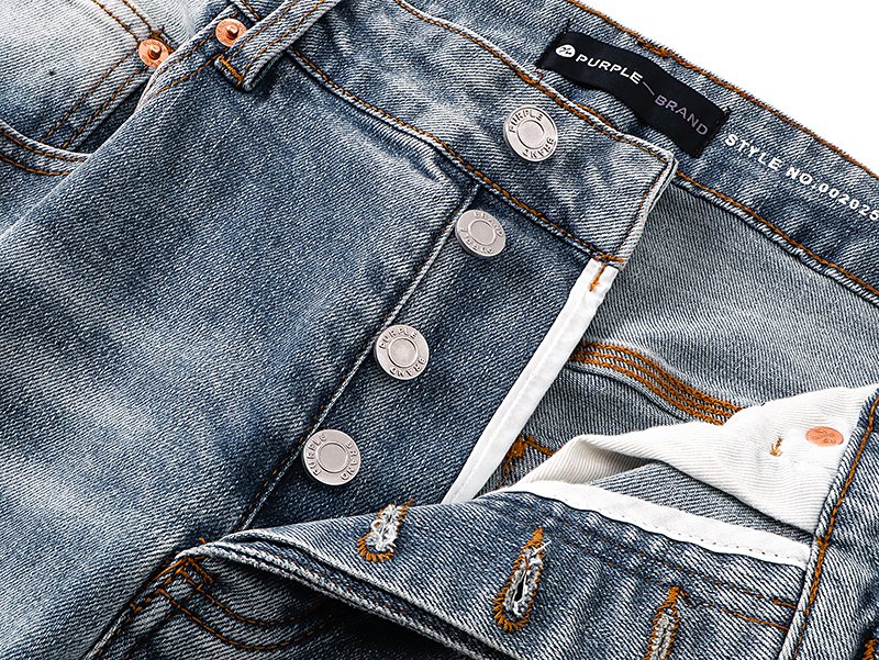 Purple Brand Light Blue Washed Flare Jeans
