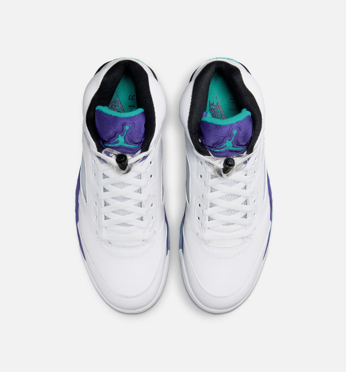 Air Jordan 5 Retro Grape – Men’s Lifestyle Shoe (White/New Emerald/Grape Ice/Black)