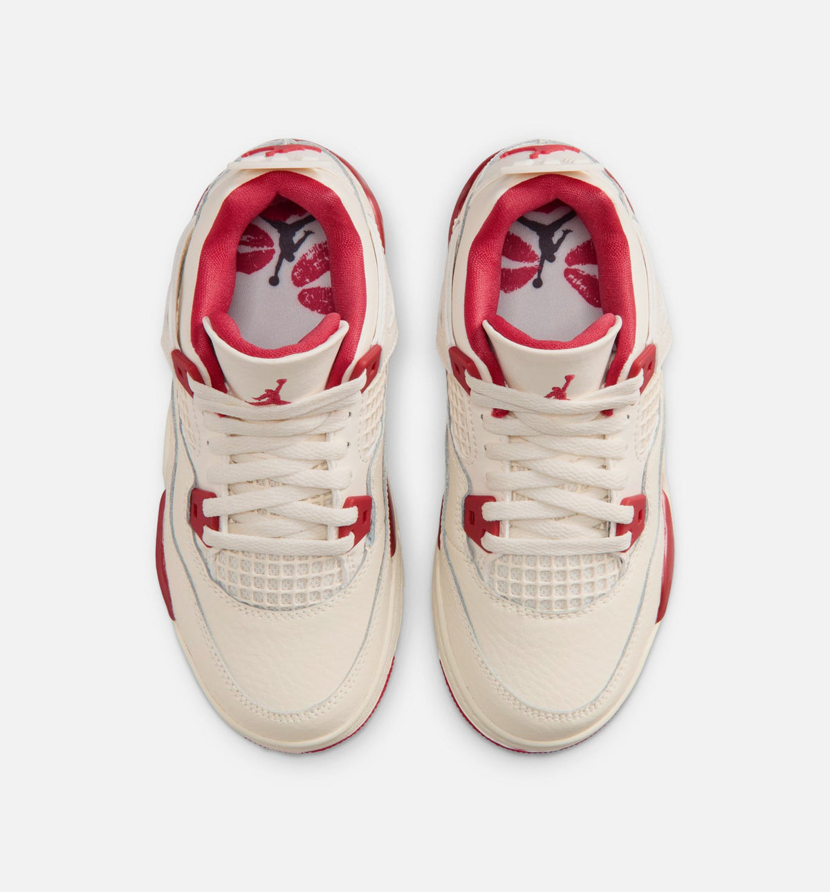 Air Jordan 4 Retro Valentine’s Day – Preschool Lifestyle Shoe (Pale Ivory/Sierra Red/Tough Red)