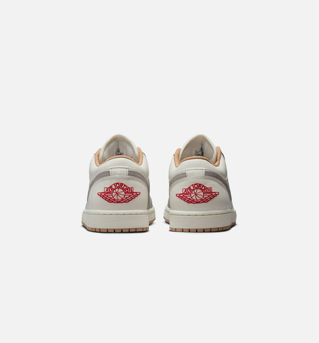 Air Jordan 1 Low – Men’s Lifestyle Shoe (Sail/Fire Red/College Grey/Hemp)
