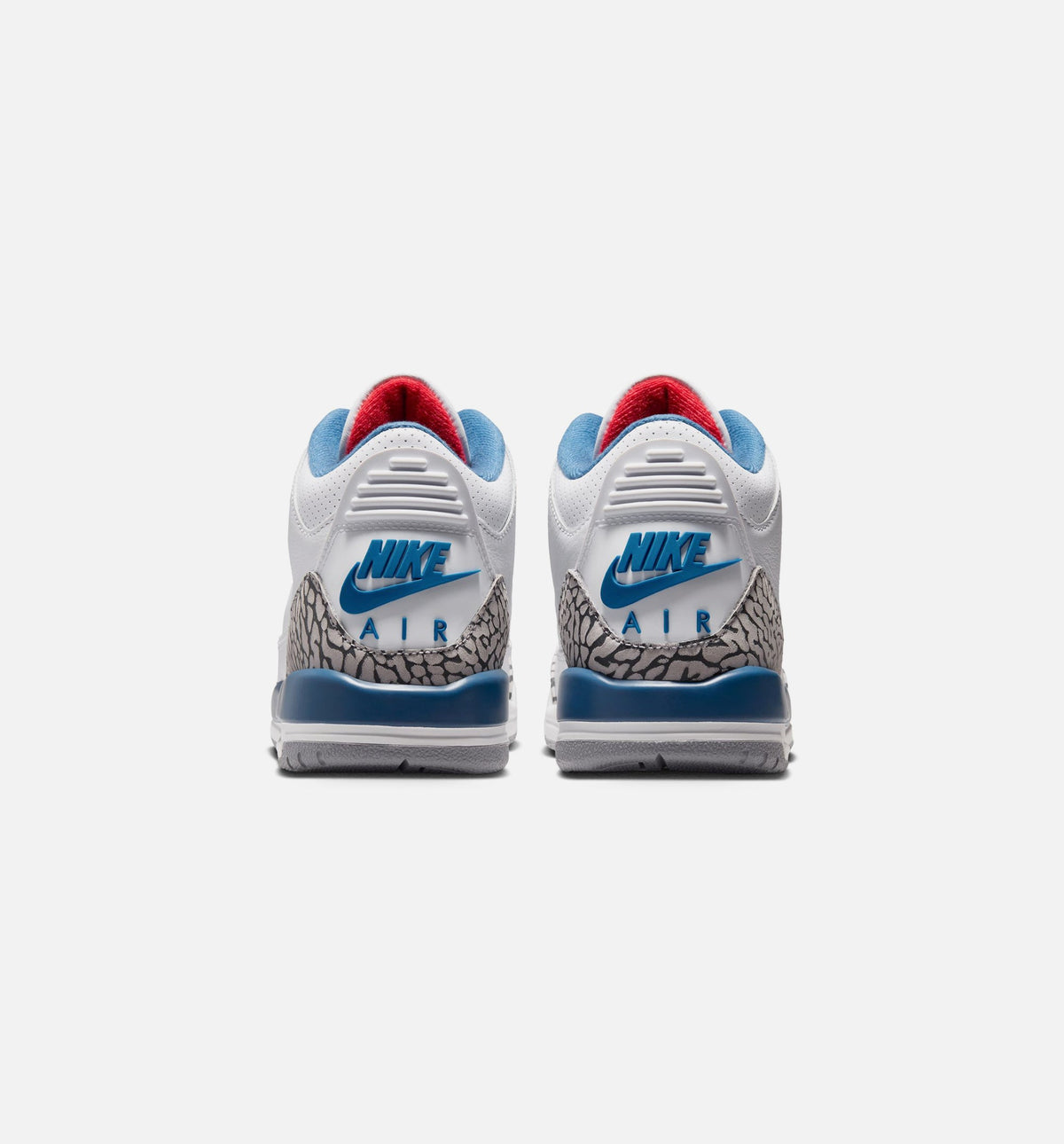 Air Jordan 3 Retro OG True Blue – Grade School Lifestyle Shoe (White/Fire Red/True Blue)