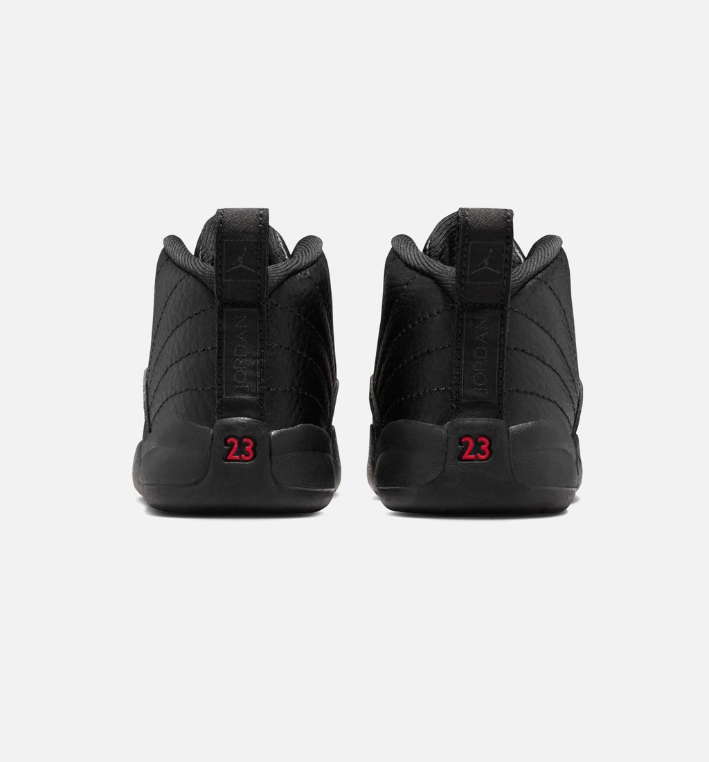 Air Jordan 12 Retro Bloodline – Infant/Toddler Lifestyle Shoe (Black/Varsity Red)