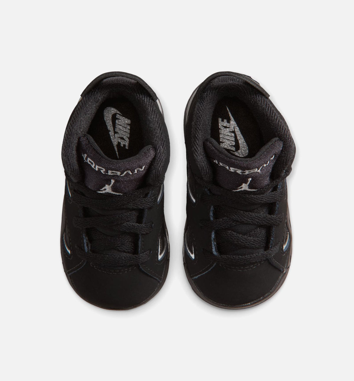 Air Jordan 6 Cap & Gown – Infant/Toddler Lifestyle Shoe (Black/Reflective Silver/Black)