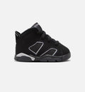 Air Jordan 6 Cap & Gown – Infant/Toddler Lifestyle Shoe (Black/Reflective Silver/Black)