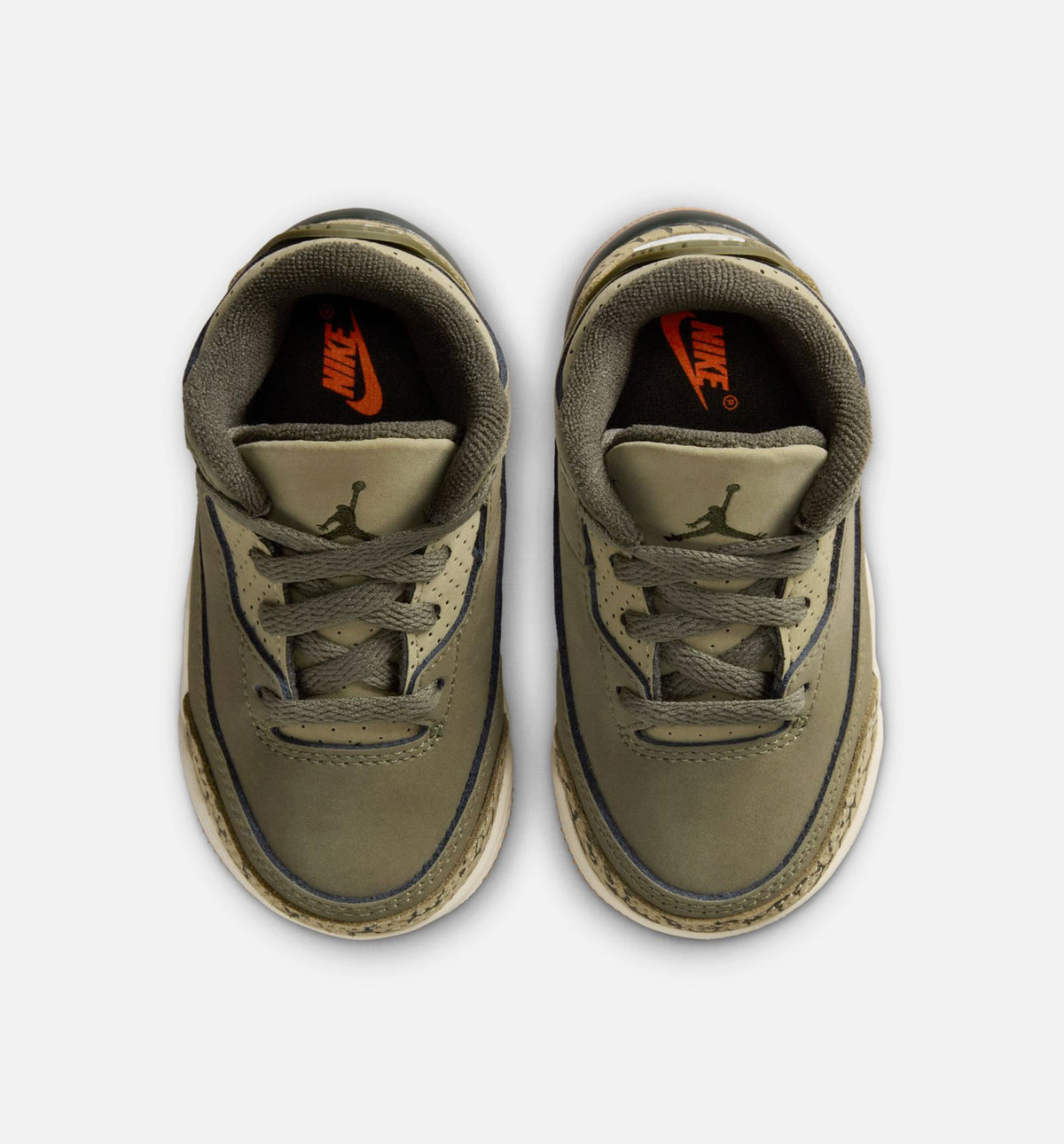 Air Jordan 3 Retro Medium Olive – Infant/Toddler Lifestyle Shoe (Medium Olive/Sequoia/Neutral Olive/Sail)