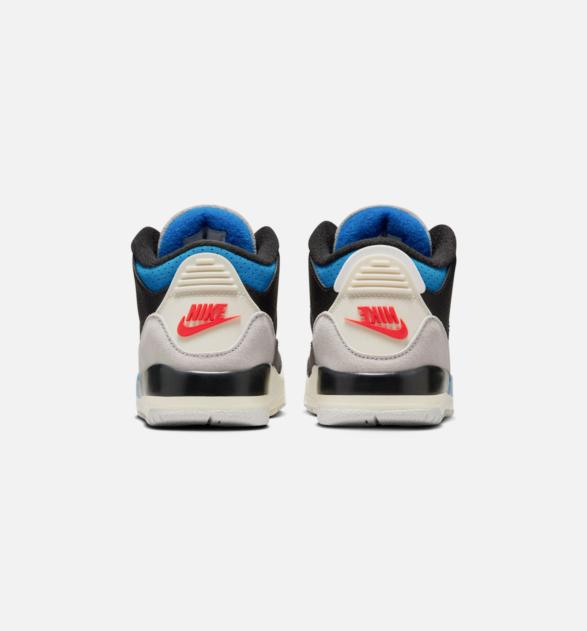 Air Jordan 3 Retro OG Rare Air – Preschool Lifestyle Shoe (Black/Chile Red/Neutral Grey)
