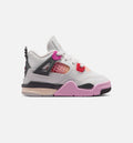 Air Jordan 4 Retro Comic – Infant/Toddler Lifestyle Shoe (Off White/Fire Pink/Anthracite)
