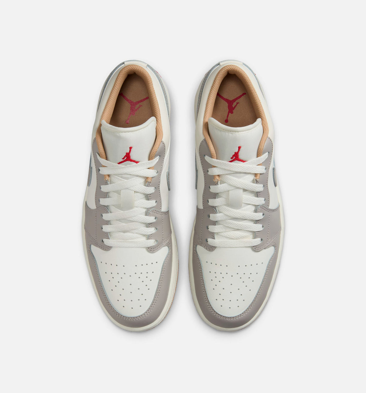 Air Jordan 1 Low – Men’s Lifestyle Shoe (Sail/Fire Red/College Grey/Hemp)