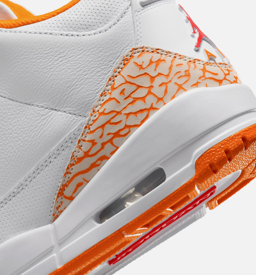 Air Jordan 3 Retro Orange Citrus – Women’s Lifestyle Shoe (White/Multicolor)