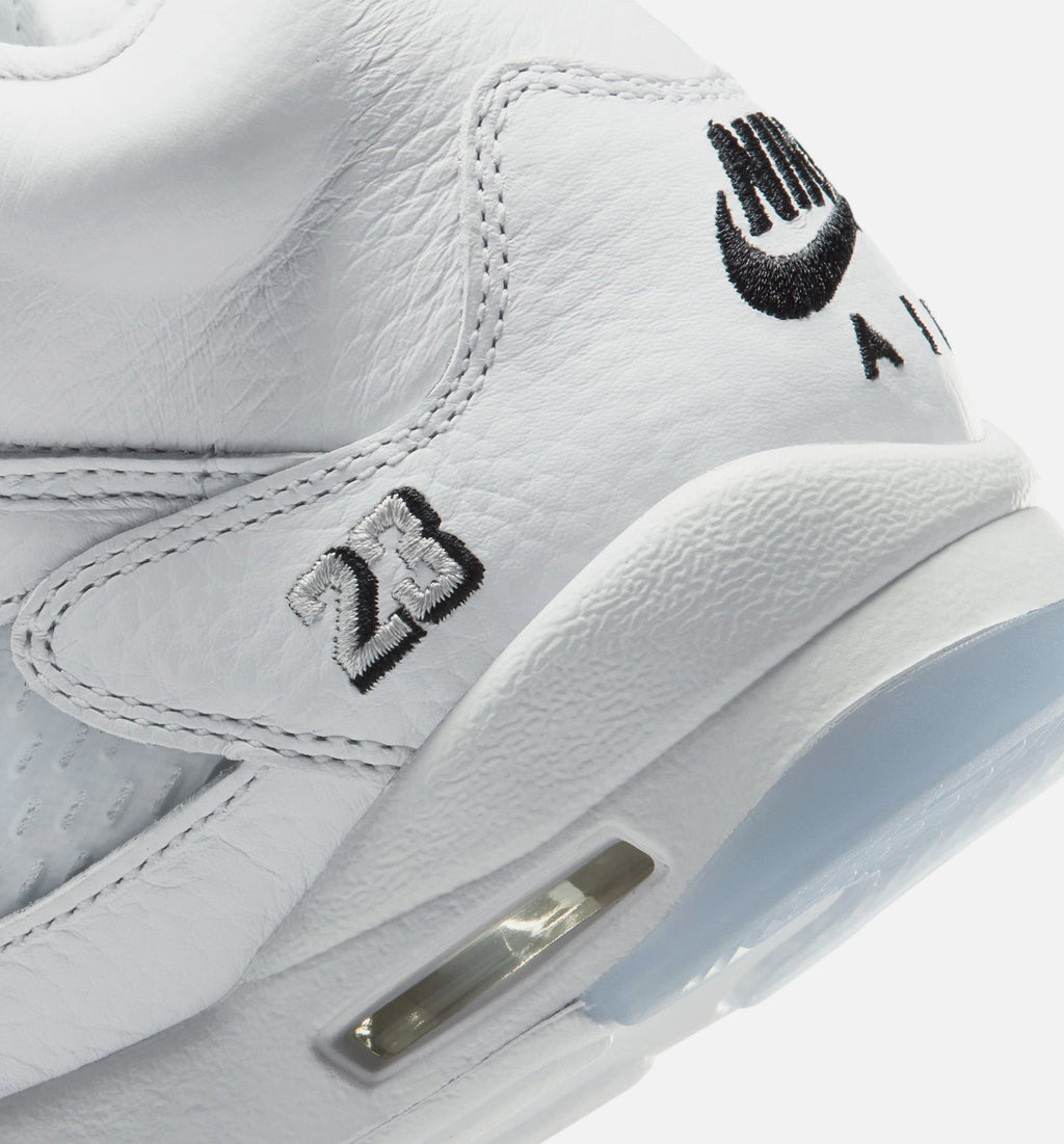 Air Jordan 5 Retro OG White Metallic – Grade School Lifestyle Shoe (White/Black/Metallic Silver)
