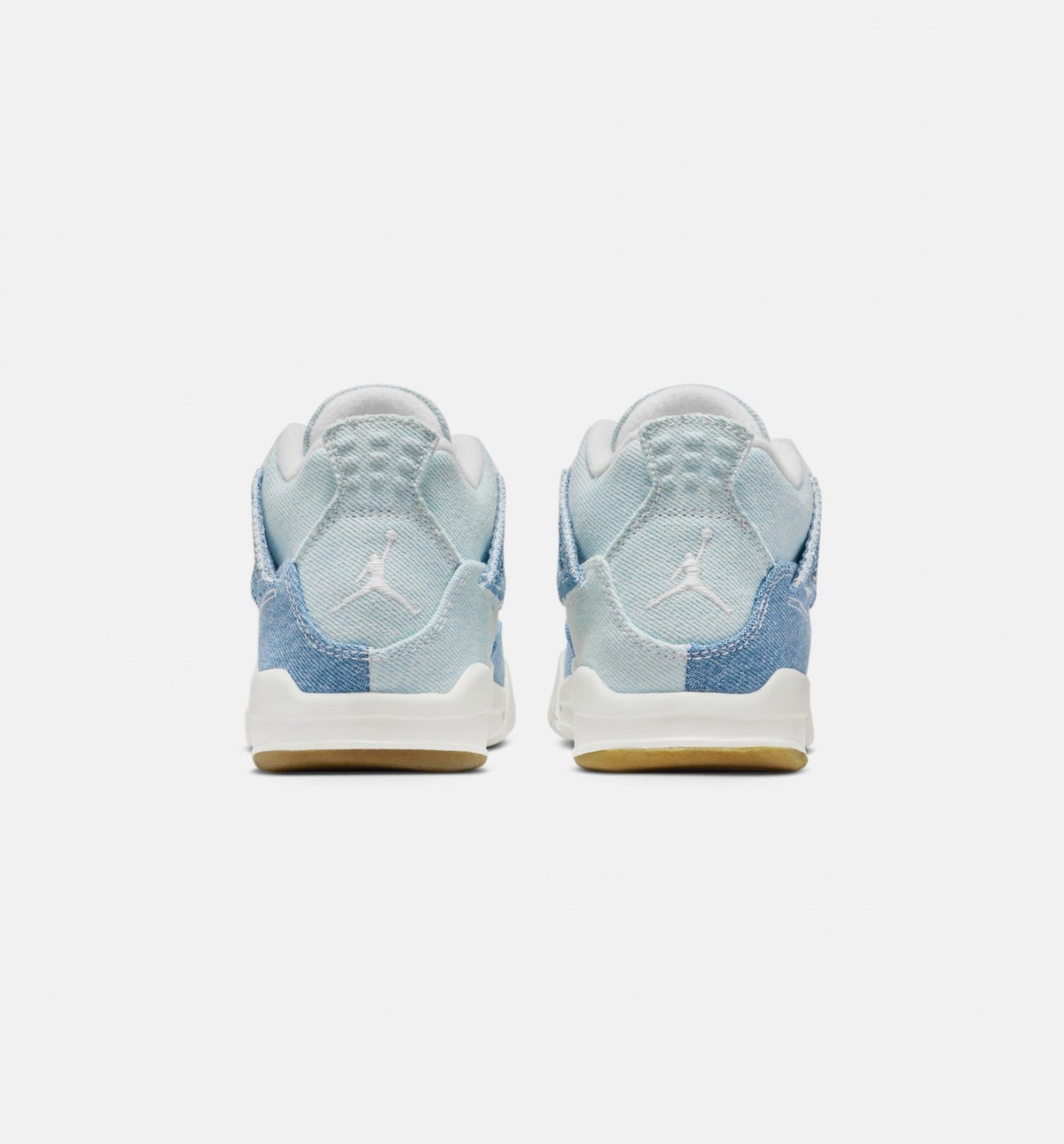 Air Jordan 4 Retro Worn Blue – Preschool Lifestyle Shoe (Sail/Worn Blue/Metallic Gold)