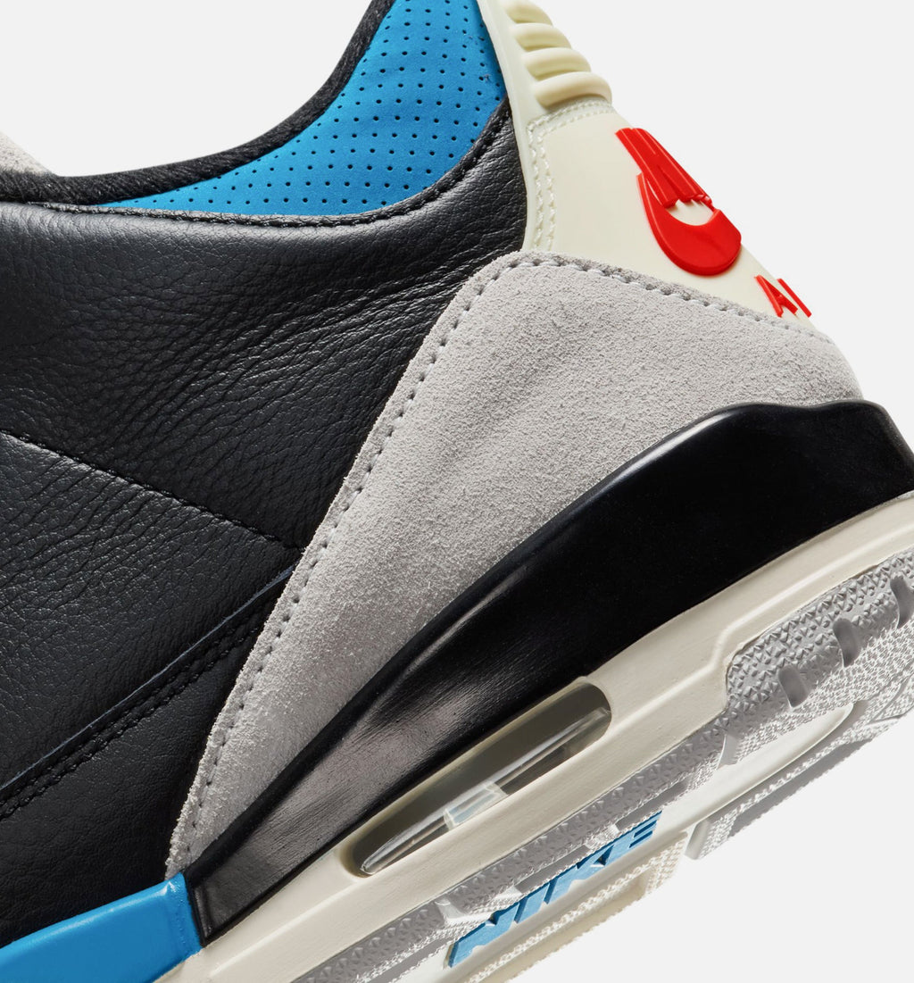 Air Jordan 3 Retro OG Rare Air – Men’s Lifestyle Shoe (Black/Chile Red/Neutral Grey)