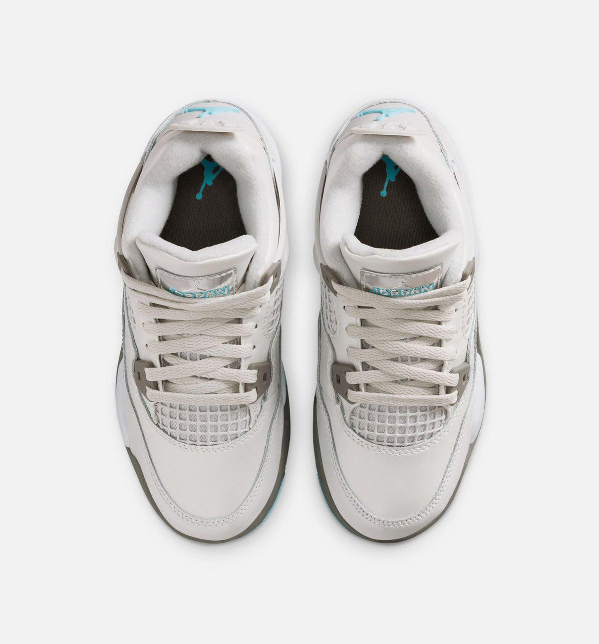 Air Jordan 4 Retro Blue Chill – Preschool Lifestyle Shoe (Photon Dust/Blue Chill/Flat Pewter/White/Blue Tint)