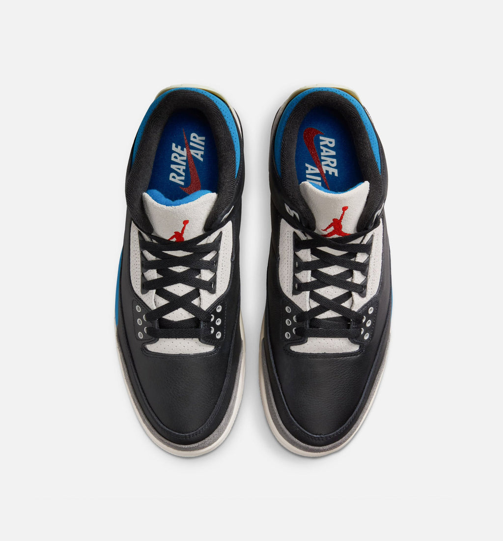 Air Jordan 3 Retro OG Rare Air – Men’s Lifestyle Shoe (Black/Chile Red/Neutral Grey)