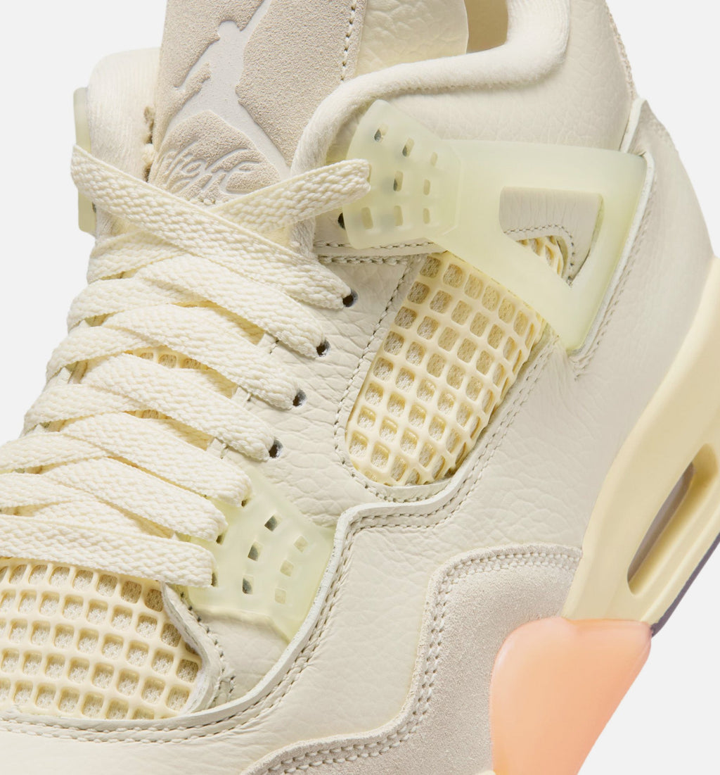 Air Jordan 4 Retro Birds of Paradise – Women’s Lifestyle Shoe (Coconut Milk/Metallic Gold/Muslin/Bright Mango/Sundial/Black)